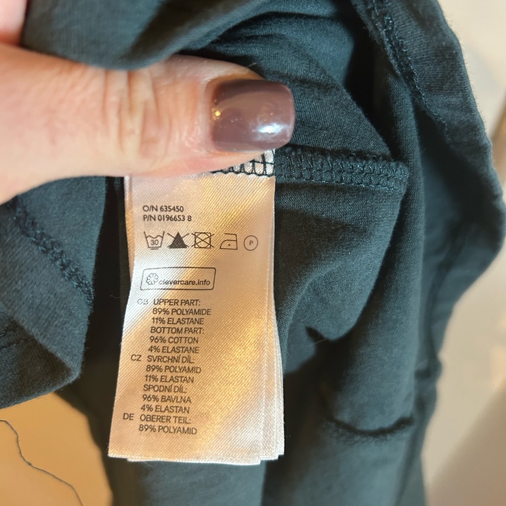 H&M Teal Lace Sleeve Blouse - Picture 5 of 5